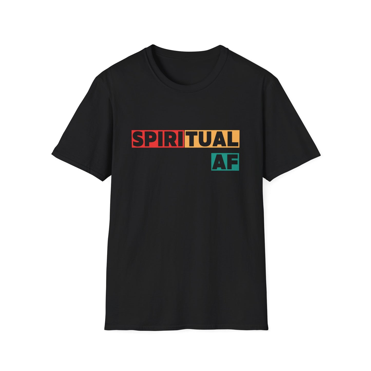 Spiritual AF Trendy Aesthetic Graphic Tee – Soft Oversized Unisex Crewneck T-Shirt