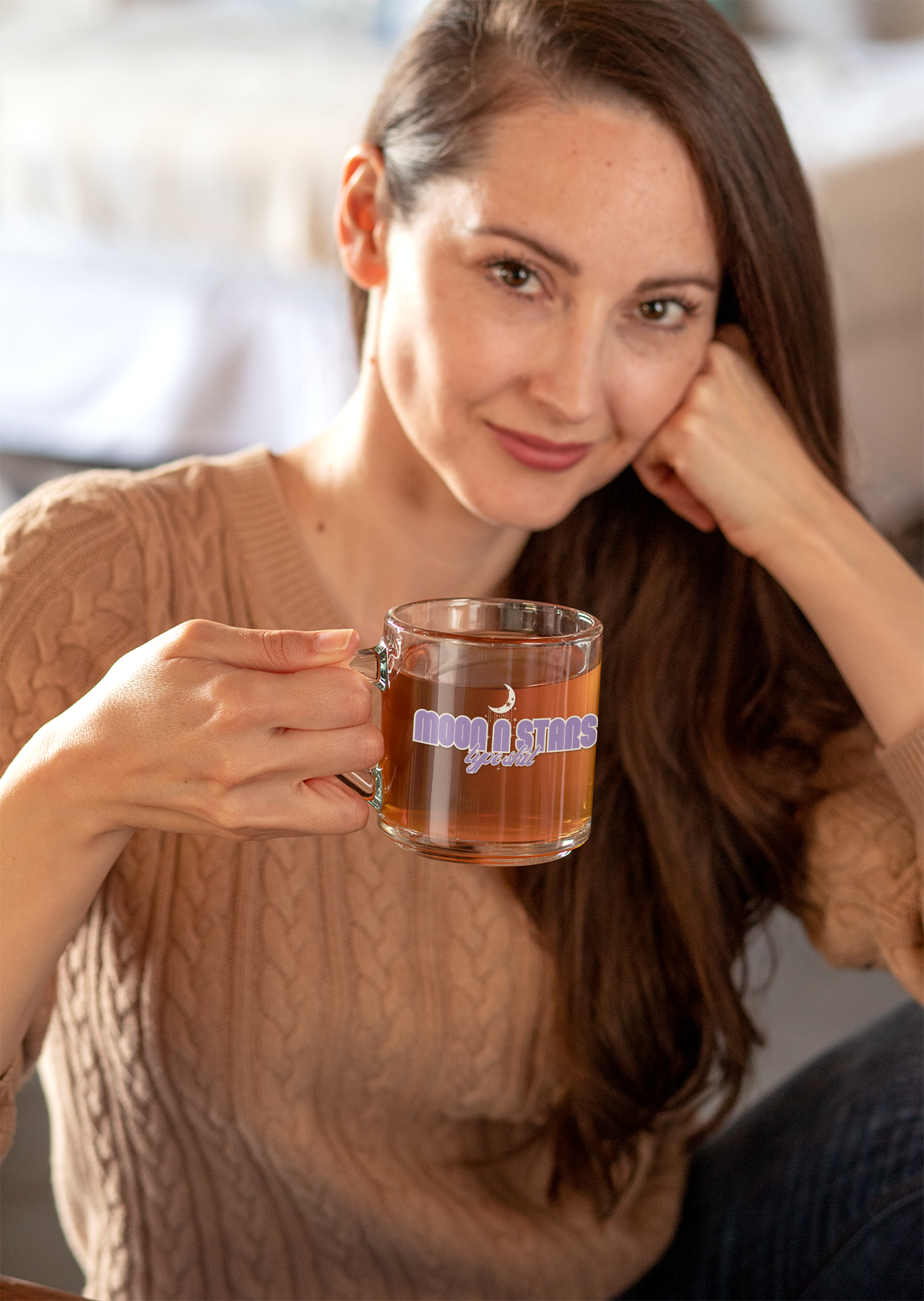 Moon & Stars - Glass Mug