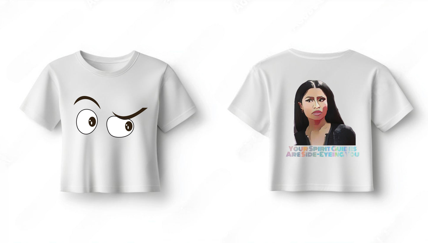Spirit Guides Side-Eye Trendy Aesthetic Graphic Tee – Soft Oversized Unisex T-Shirt