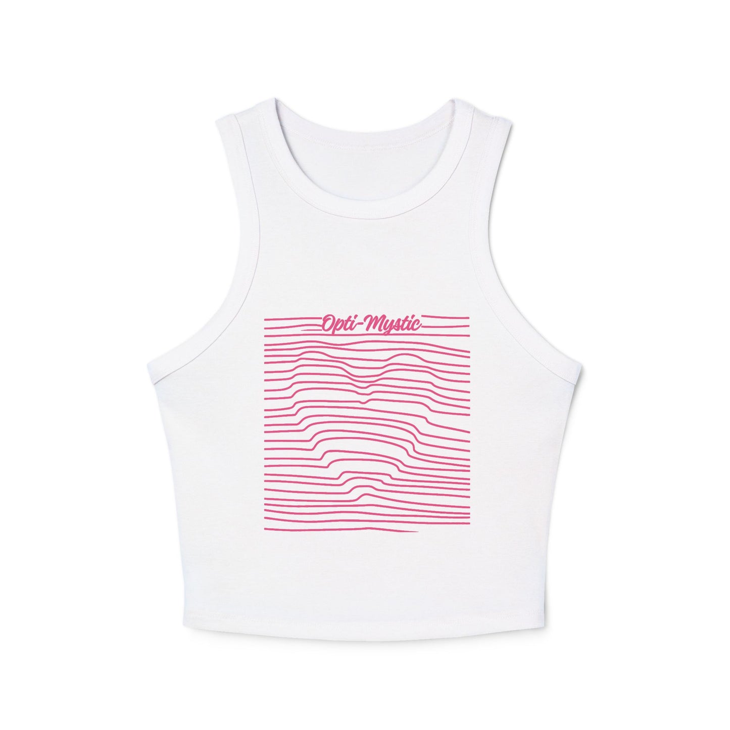 Opti-Mystic Ribbed Racer Tank Top