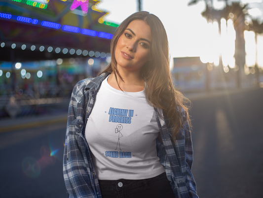 Alchemy in Progress Trendy Aesthetic Graphic Crop Top – Soft Cropped Tee