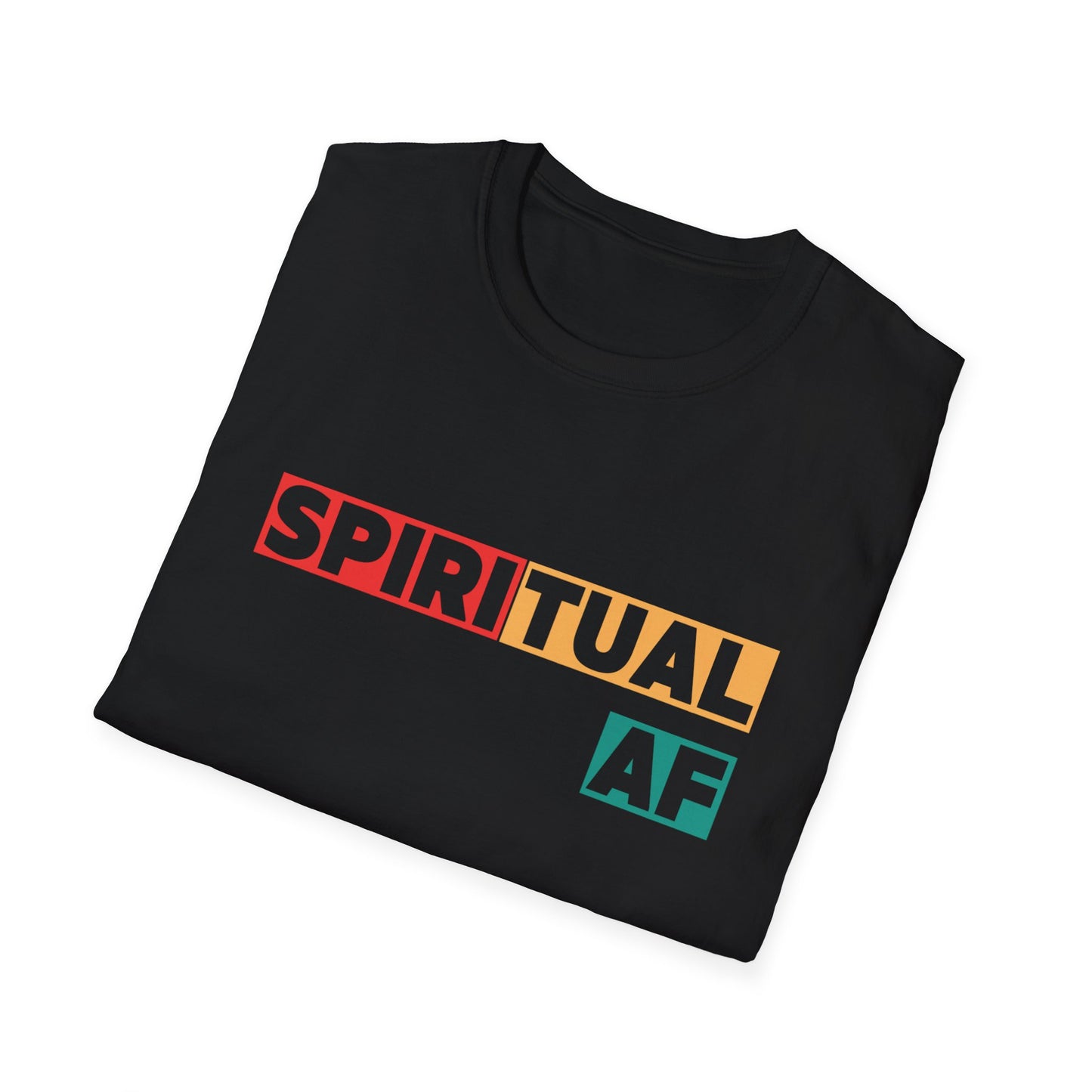 Spiritual AF Trendy Aesthetic Graphic Tee – Soft Oversized Unisex Crewneck T-Shirt