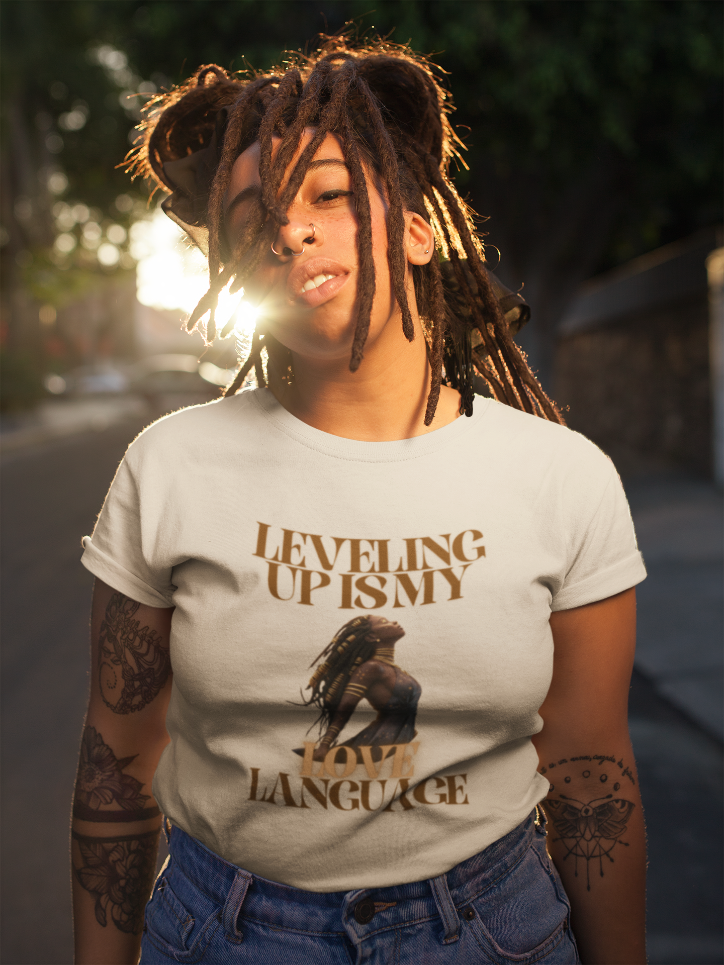 Leveling Up Love Language Trendy Aesthetic Graphic Tee – Soft Oversized Unisex Crewneck T-Shirt