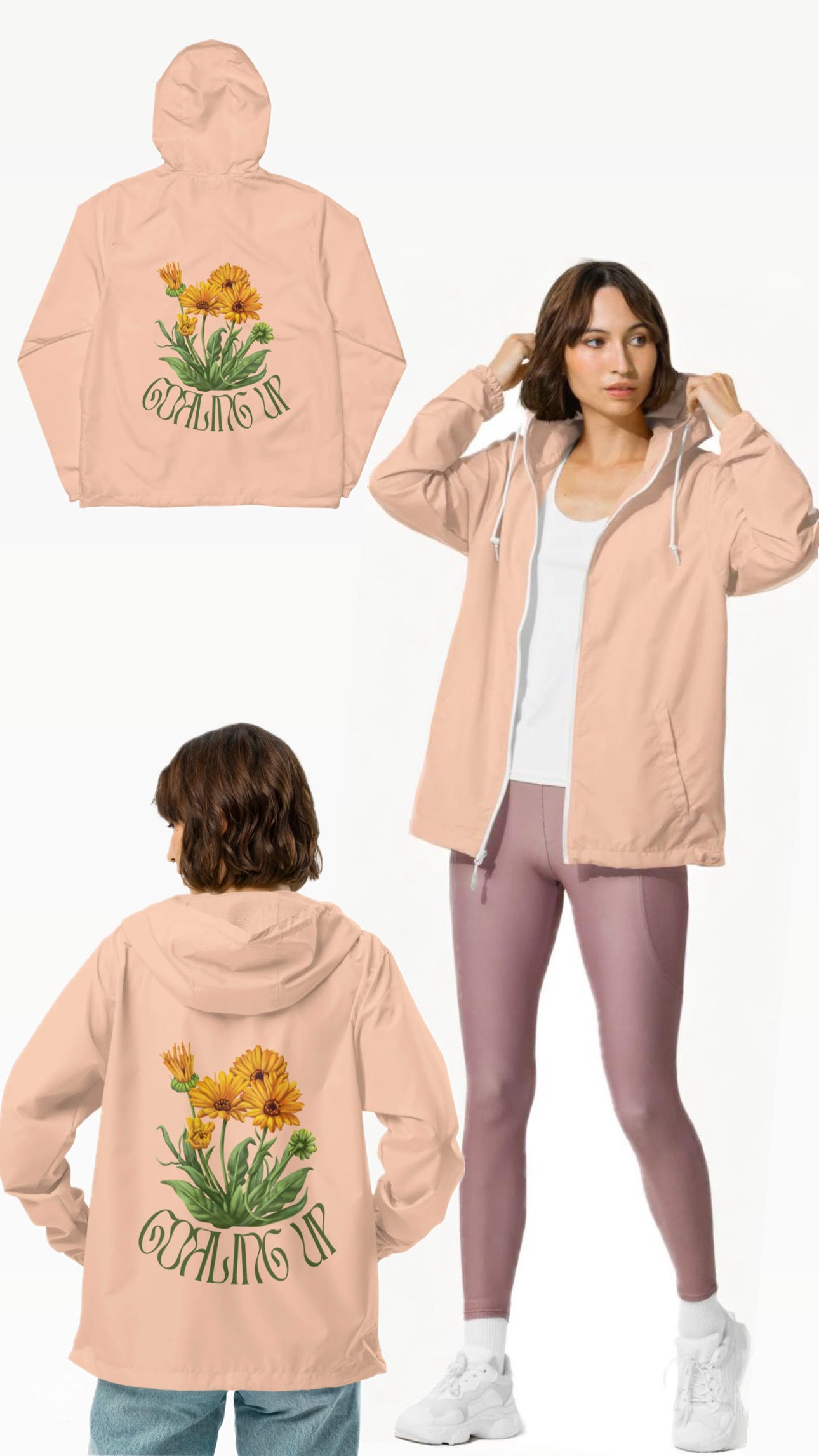 "Goaling Up" - Dusty PINK - Cortavientos