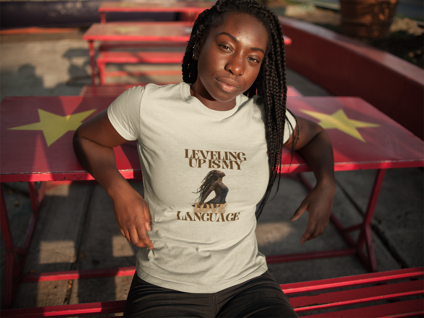 Leveling Up Love Language Trendy Aesthetic Graphic Tee – Soft Oversized Unisex Crewneck T-Shirt