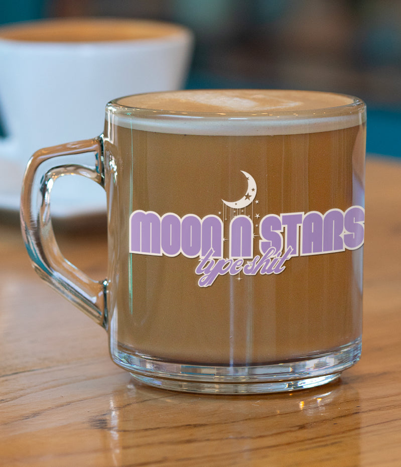 Moon & Stars - Glass Mug