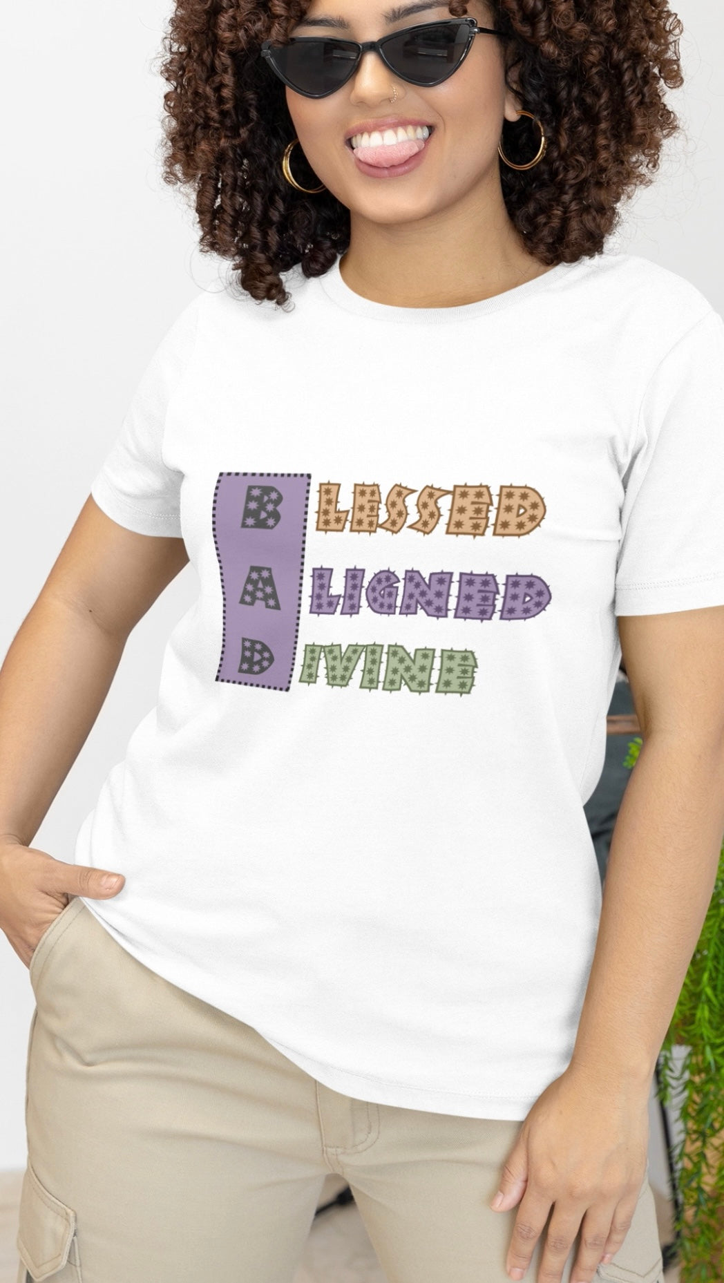 BAD -  Trendy Aesthetic Graphic Tee – Soft Oversized Unisex Crewneck T-Shirt