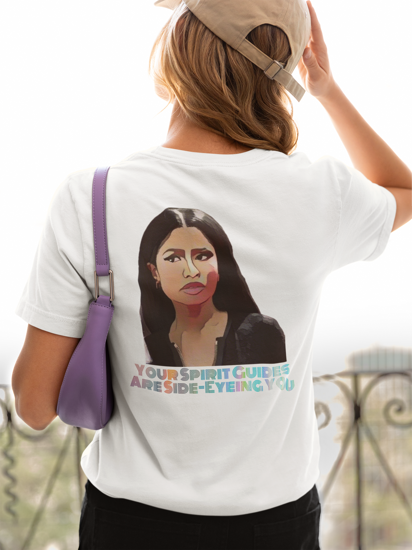 Spirit Guides Side-Eye Trendy Aesthetic Graphic Tee – Soft Oversized Unisex T-Shirt