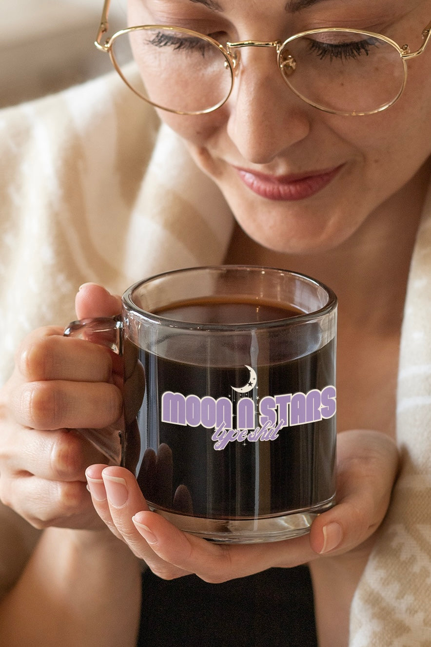 Moon & Stars - Glass Mug