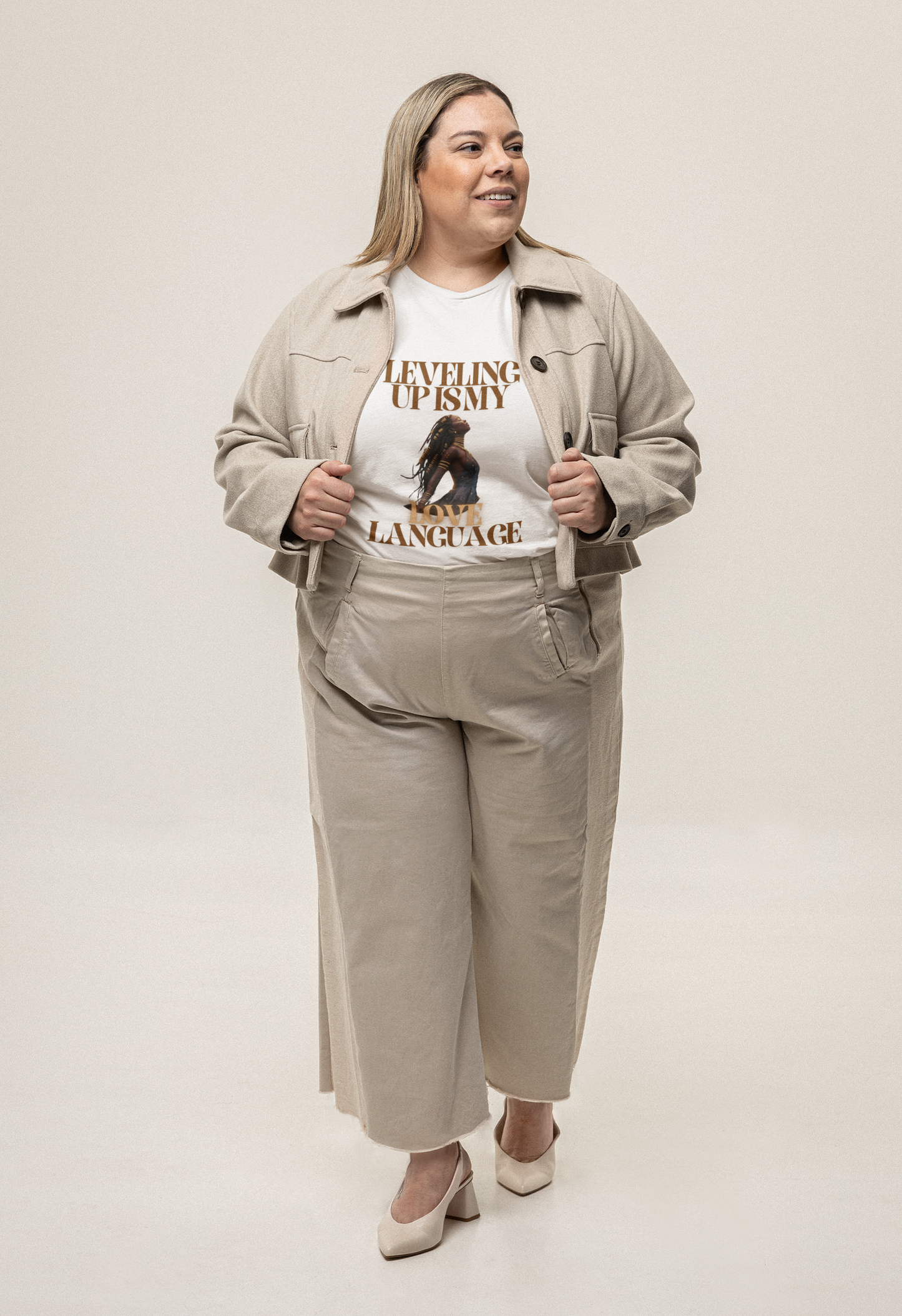 Leveling Up Love Language Trendy Aesthetic Graphic Tee – Soft Oversized Unisex Crewneck T-Shirt