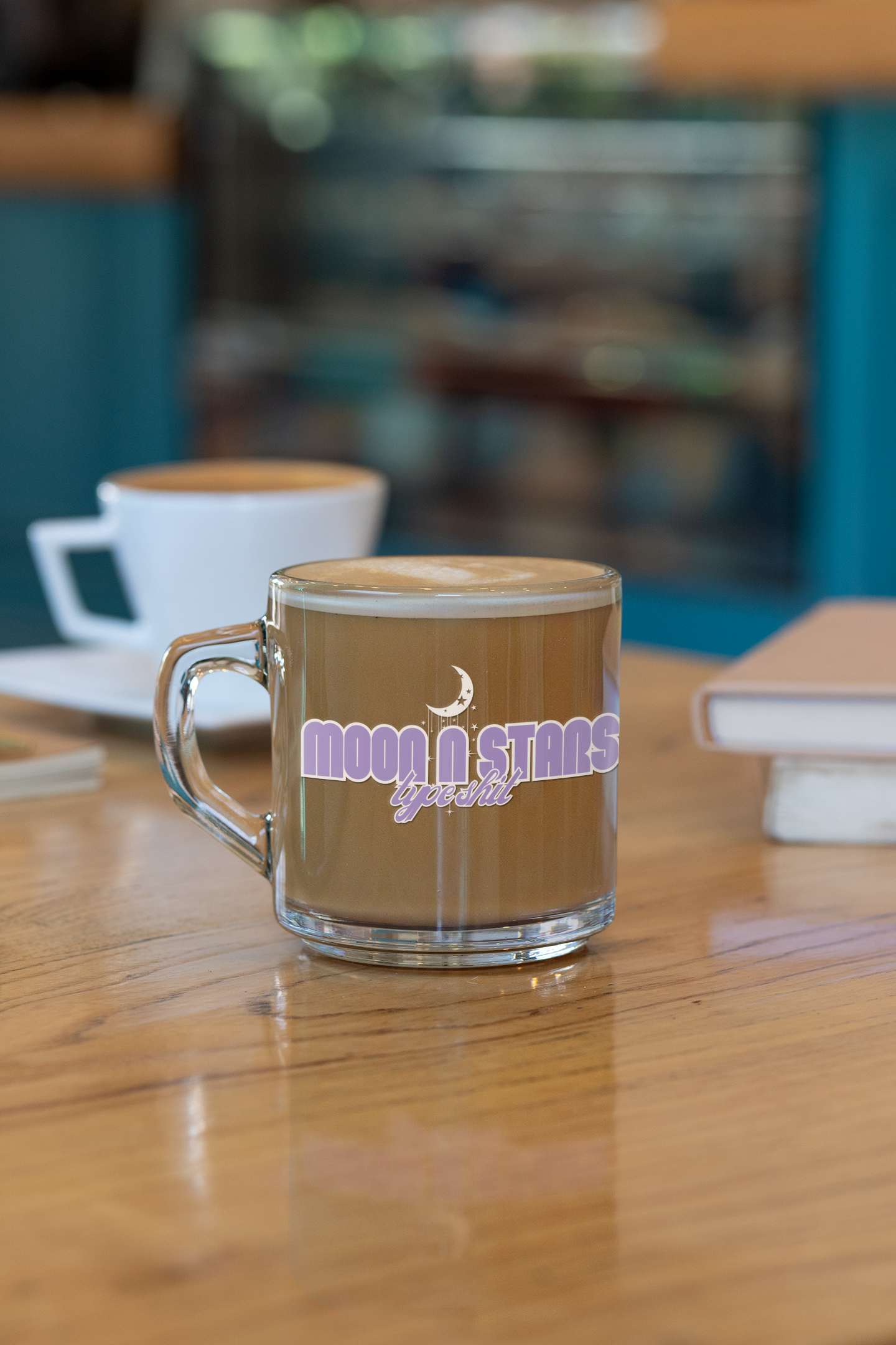 Moon & Stars - Glass Mug