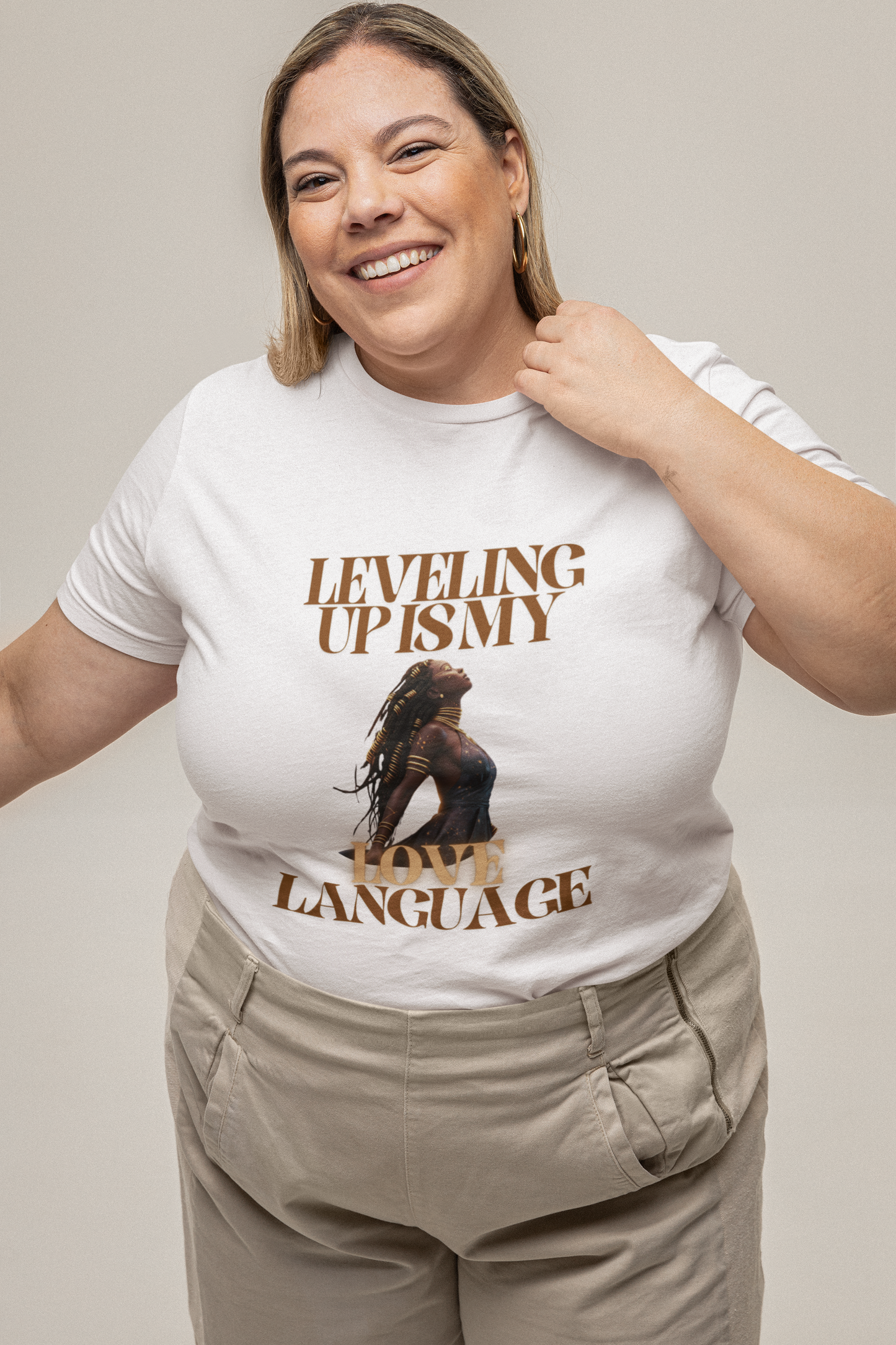 Leveling Up Love Language Trendy Aesthetic Graphic Tee – Soft Oversized Unisex Crewneck T-Shirt