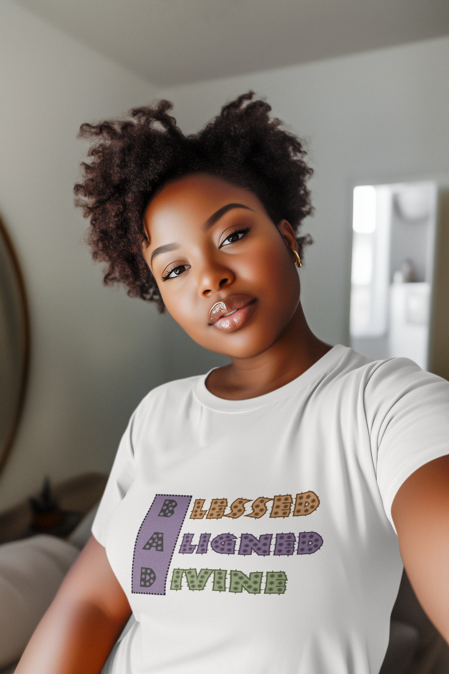 BAD -  Trendy Aesthetic Graphic Tee – Soft Oversized Unisex Crewneck T-Shirt