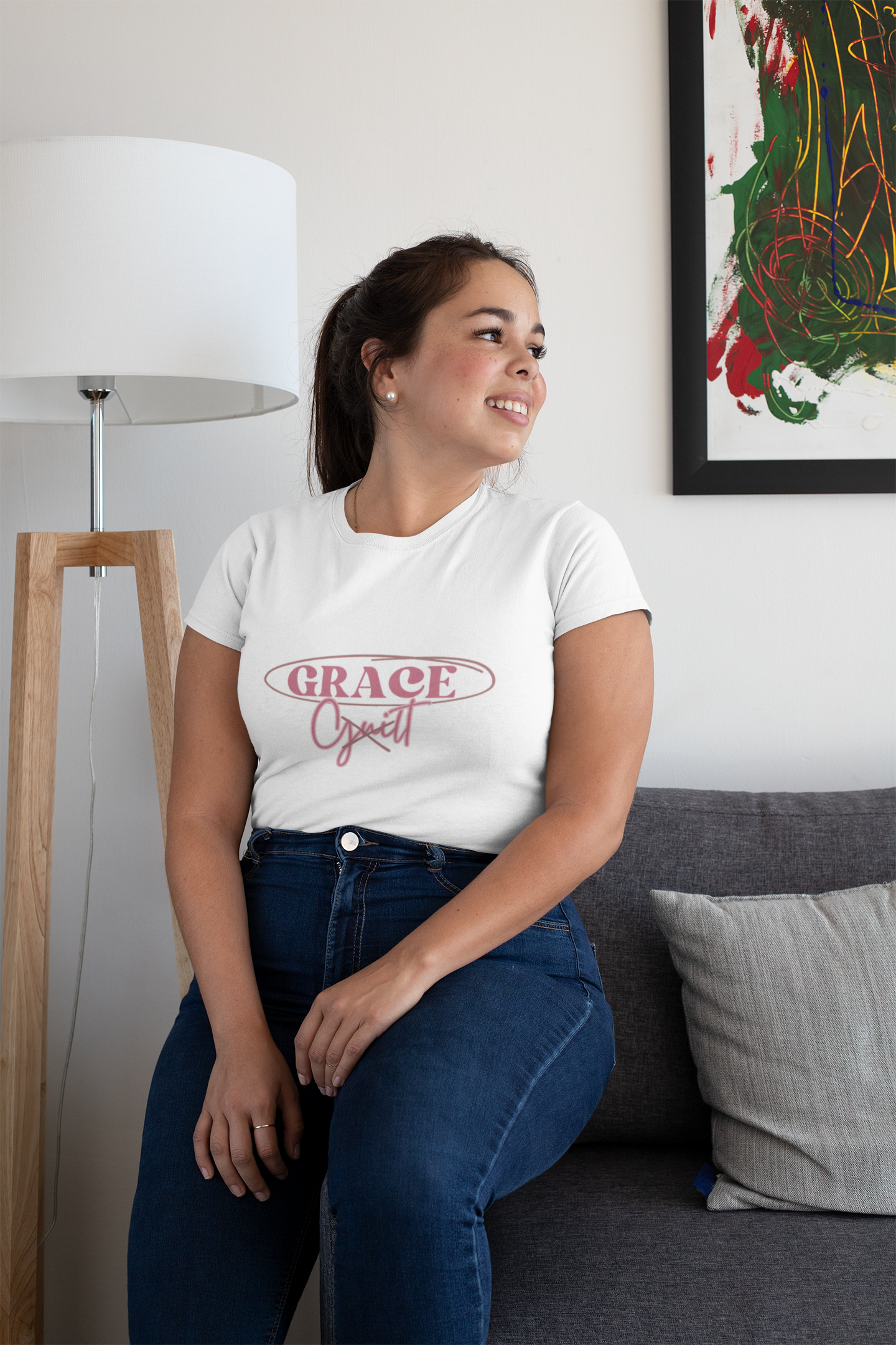Grace over Guilt Trendy Aesthetic Graphic Tee – Soft Oversized Unisex Crewneck T-Shirt