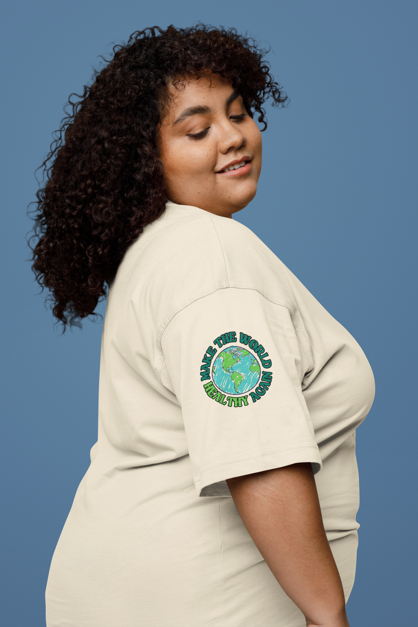 Healthy Earth Trendy Aesthetic Graphic Tee – Soft Oversized Unisex Crewneck T-Shirt