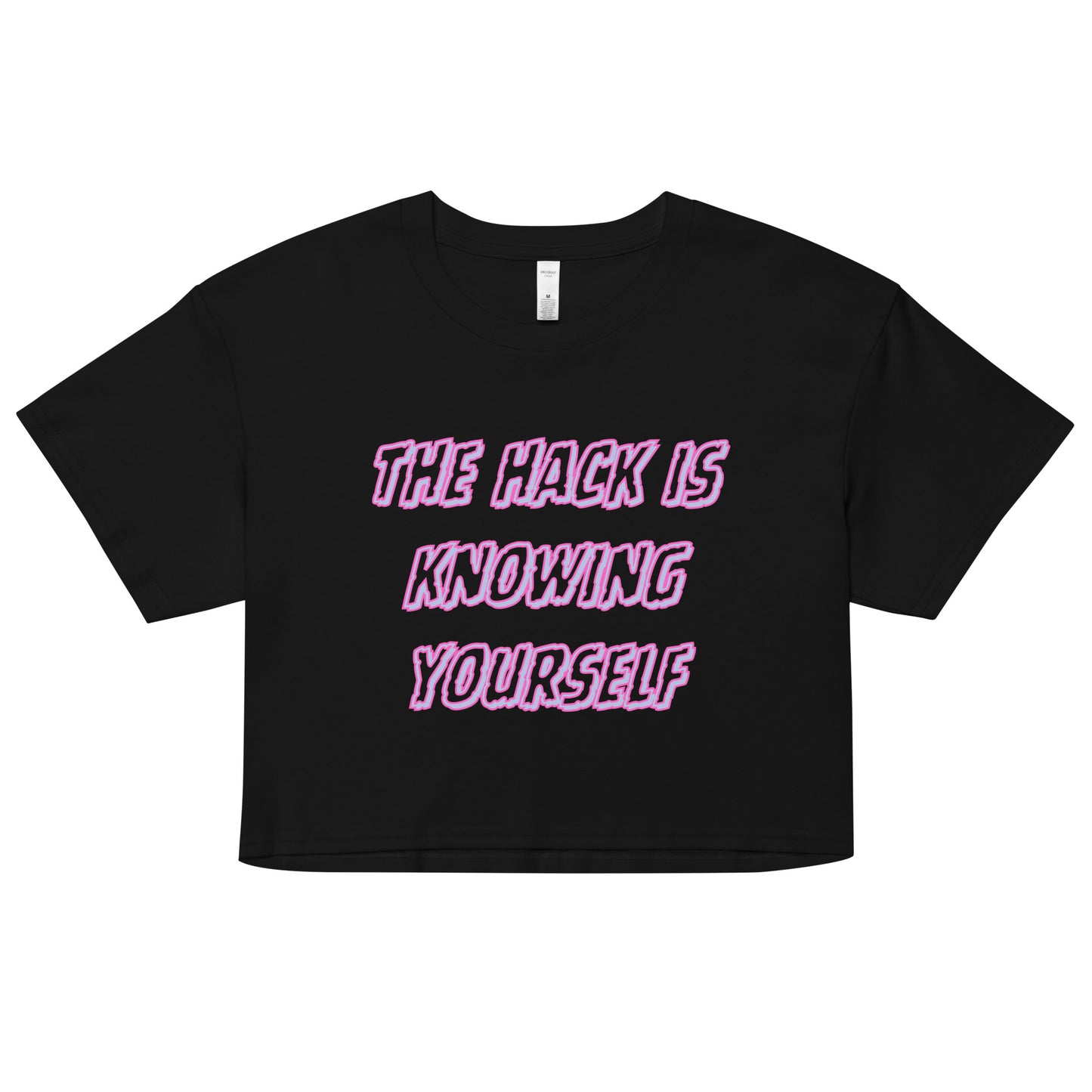 Know Thy Self - Trendy Aesthetic Graphic Crop Top – Soft Cropped T-Shirt