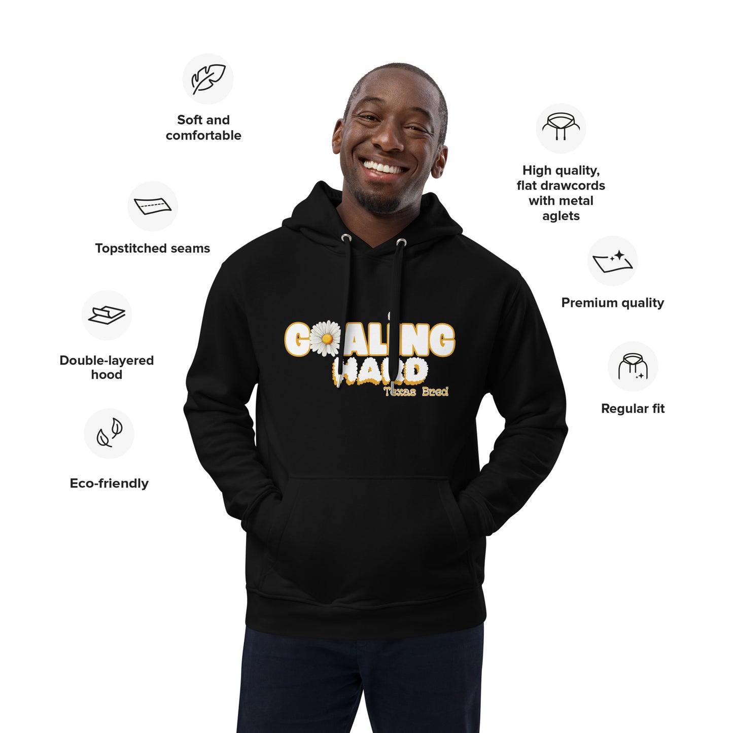 Goaling Hard Hoodie- TEXAS - Unisex