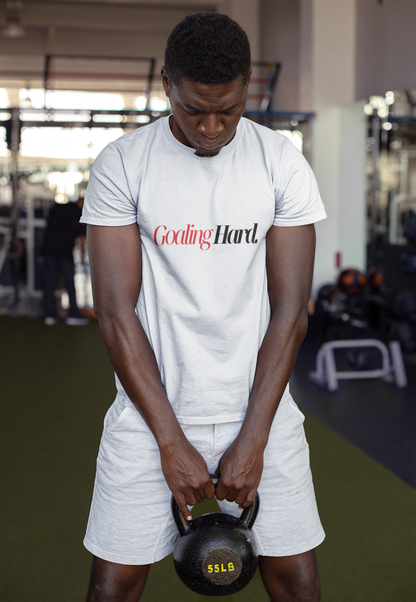 Goaling Hard - Unisex T-Shirt - WHITE