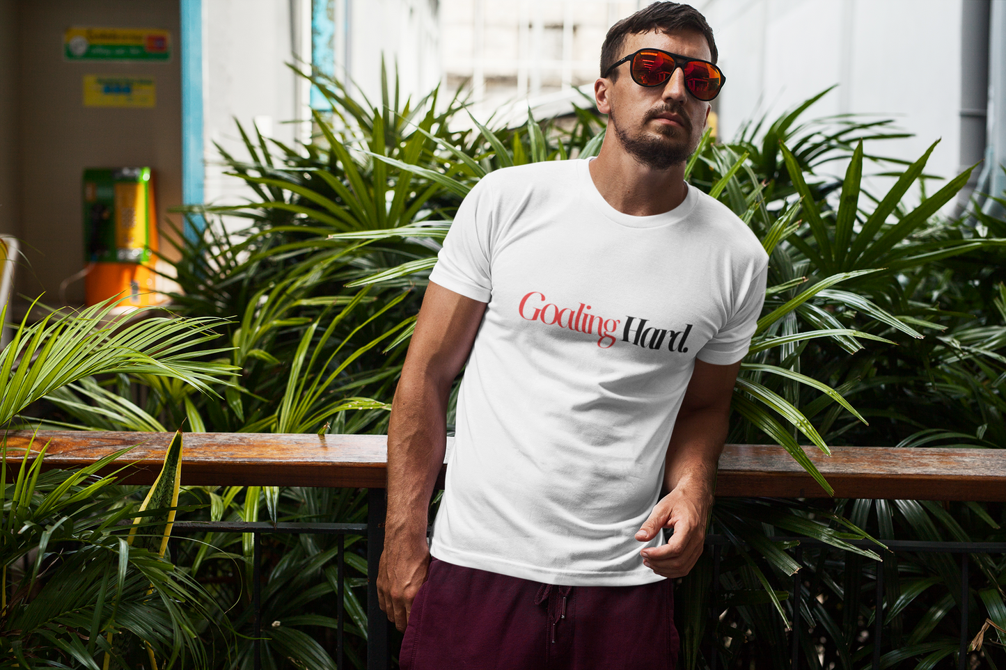 Goaling Hard - Unisex T-Shirt - WHITE
