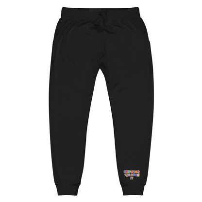 Growing Through it - Joggers [BLACK] - Fleece UNISEX