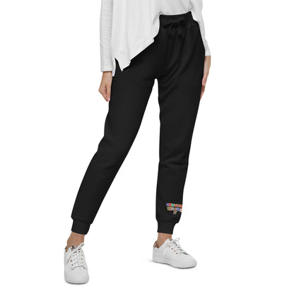 Growing Through it - Joggers [BLACK] - Fleece UNISEX